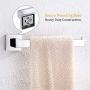 Bathroom Kitchen Towel Holder, Suyar SUS304 Stainless Steel Hand Towel Bar, Kitchen Towel Hanger for Cabinet Wall Mount, Polished Chrome