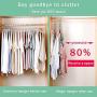Space-Saving Hangers 5PCS Magic Clothes Hanger Organizer Rotate Anti-Skid Folding Hanger Multifunction Space Saving and Cascading Features for Drying and Storage to Family Blue