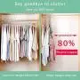 Space-Saving Hangers 5PCS Magic Clothes Hanger Organizer Rotate Anti-Skid Folding Hanger Multifunction Space Saving and Cascading Features for Drying and Storage to Family Green