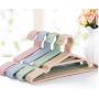 10pcs Random Color Clothing Hangers Non-Slip Hook for Suit Coat Closet Garment Outdoor Drying Rack Plastic Clothes Hanger