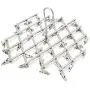 qinglele 2Pcs Swivel Hook Stainless Steel 35 Pegs Drying Rack Clothes Hanger for Underwear Socks Gloves