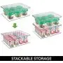 mDesign Plastic Stackable Kitchen Pantry Cabinet/Refrigerator Food Storage Container Bin Boxes with Lid - Organizer for Packets, Snacks, Produce, Pasta - BPA Free, 2 Pack - Clear mDesign Plastic Stackable Kitchen Pantry Cabinet/Refrigerator Food Storage Container Bin Boxes with Lid - Organizer for Packets, Snacks, Produce, Pasta - BPA Free, 2 Pack - Clear