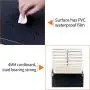 Decorative Storage Cardboard Boxes with Lip Sturdy Organizer Boxes Shelves, Closet Bins with Handle, Home and Office Boxes Organizer(Black
