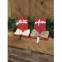 Christmas home decor - personalized stocking hanger - CUSTOMIZED COLORS! - custom holiday decor - mantel stocking labels - stocking holders