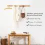 INMAN Wall Mounted Coat Rack/Rail Solid Oak Wood Hook for Coat Clothes Hats Key Towels Hanger- Wooden Peg Rack Metal Liberty Hooks Rail Holder for Bedrooms Bathrooms Hallways Entryway (3 Hooks) INMAN Wall Mounted Coat Rack/Rail Solid Oak Wood Hook for Coat Clothes Hats Key Towels Hanger- Wooden Peg Rack Metal Liberty Hooks Rail Holder for Bedrooms Bathrooms Hallways Entryway (3 Hooks)