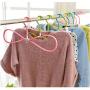 10PCS Plastic Clothes Hangers 360 Degree Rotation Quick Drying Hanger Non Slip Household Closet Organizer Random Color