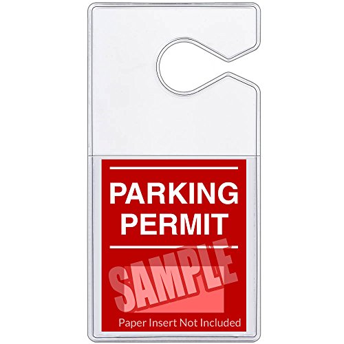 StoreSMART Pocket Hanger for Parking - Holds 3" x 3 1/2" insert size - 10-Pack - Vinyl Plastic - SPC3935S-10