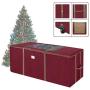 Elf Stor 83-DT5045 Rolling Christmas Storage Premium Duffel Bag with Wheels ? Holds up to a 9 Foot Artificial Tree, Red