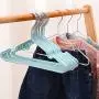 PeiQiH 30-Pack Kids Childrens Clothes Hangers, Heavy Duty Metal Rubber Coating Not-Slip Notched Durable Coats Hangers for Jacket Shirt-Pink 29.5x18.5cm