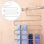 3 Pack Pants Hangers, S-Type Closet Organizer & Stainless Steel Multi Layers Magic Hanger, Space Saver Clothes Rack, Tiered Hanging Storage for Jeans, Scarf, Skirt - (14.17 x 14.96 Inch) 3 Pack Pants Hangers, S-Type Closet Organizer & Stainless Steel Multi Layers Magic Hanger, Space Saver Clothes Rack, Tiered Hanging Storage for Jeans, Scarf, Skirt - (14.17 x 14.96 Inch)
