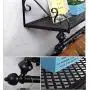 coat rack Wrought iron coat rack wall mounted wall coat hanger black coat rack clothes display rack (Size : 60cm) coat rack Wrought iron coat rack wall mounted wall coat hanger black coat rack clothes display rack (Size : 60cm)