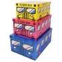 SLPR Decorative Storage Cardboard Boxes (Set of 3, School Bus) | Nesting Gift Boxes with Lid for Keepsake Toys Closet Nursery Office Bedroom Decoration