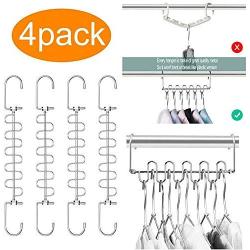 MC Magic Cloth Hanger Wonder Space Saving Hangers Metal Closet Organizer for Closet