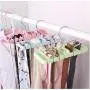 5PC Random Color Closet Storage Rack Tie Belt Scarf Organizer Space Saver Rotating Hanger Holder Plastic Cloth Hangers Hanger ForClothes