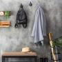 MyGift Industrial Wall-Mounted Metal Pipe Fitting Coat Hooks Hangers Garment Holders, Set of 3