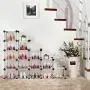 SONGMICS Shoe Rack,16-Cube Modular Storage,Space Saving Plastic Shoe Organizer Units, Closet Cabinet, Ideal for Entryway Hallway Bathroom Living Room and Corridor Translucent White ULPC44S