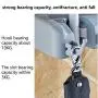 SAVICOS Mop and Broom Holder, Multipurpose Wall Mounted Heavy Duty Tool Organizer Storage Hooks,Ideal Broom Hanger for Kitchen Garden and Garage Laundry Room,5 Position with 6 Hooks