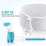 Travel Steamer for Clothes, 120V Handheld Garment Steamer, Powerful 25s Fast Heat-up, 360°Leak-Proof No Spitting, 12Mins Continuous Steam, Auto-Off, Fabric Wrinkles Remover for Home Hotel Travel