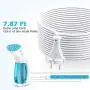 Travel Steamer for Clothes, 120V Handheld Garment Steamer, Powerful 25s Fast Heat-up, 360°Leak-Proof No Spitting, 12Mins Continuous Steam, Auto-Off, Fabric Wrinkles Remover for Home Hotel Travel