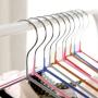 Clothes Hangers, 10pcs Metal Non Slip Coat Hanger, Space Saving Clothes Hangers Strong & Durable Lightweight Hangers Organizer for Hangs Suit, Jackets, Trousers and Sweater(40cm18.5cm,Purple)