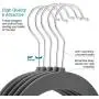 Zober Premium Quality Space Saving Velvet Hangers Strong and Durable Hold Up to 10 Lbs - 360 Degree Chrome Swivel Hook - Ultra Thin Non Slip Suit Hangers, Grey - 50 Pack Zober Premium Quality Space Saving Velvet Hangers Strong and Durable Hold Up to 10 Lbs - 360 Degree Chrome Swivel Hook - Ultra Thin Non Slip Suit Hangers, Grey - 50 Pack