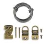 HangZ 34053 Canvas Flat Mount Sawtooth Hook Picture Hanger Kit, 25lb