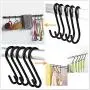 Dreecy 30 Pack S Hooks, Heavy Duty Hangers, Metal Iron Hanger S Hooks Black - for Hanging Pots and Pans, Coffee Mugs, Utensils, Clothes, Jeans, Towels in Kitchen and Closet Shelf