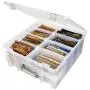 ArtBin 6990AB Super Satchel Compartment Boxes - Clear, Art and Craft Supplies Boxes with Removable Dividers, Secure Latches, Handles ArtBin 6990AB Super Satchel Compartment Boxes - Clear, Art and Craft Supplies Boxes with Removable Dividers, Secure Latches, Handles