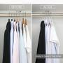 MIZGI Premium Velvet Hangers (Pack of 50) Heavyduty - Non Slip - Velvet Suit Hangers White - Chrome Hooks,Space Saving Clothes Hangers (White) MIZGI Premium Velvet Hangers (Pack of 50) Heavyduty - Non Slip - Velvet Suit Hangers White - Chrome Hooks,Space Saving Clothes Hangers (White)