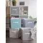 DII Foldable Fabric Storage Containers for Nurseries, Offices, Closets, Home Décor, Cube Organizers & Everyday Use, 11 x 11 x 11, Nautical Blue Diamond-Set of 4