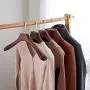 LIUFENGLONG Clothes Hangers Set, 20 Pack Adult Wooden Hanger Non Slip Strong Premium Wooden Coat Hangers Suit Hangers Saving Hangers Suit Clothes Hangers Closet Clothing Organiser