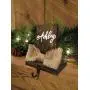 Christmas home decor - personalized stocking hanger - CUSTOMIZED COLORS! - custom holiday decor - mantel stocking labels - stocking holders