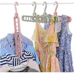 Multi-Port Support Circle Clothes Hanger Clothes Drying Rack Multifunction Plastic Scarf Clothes Hangers Hangers Storage Racks 10pcs Random Color