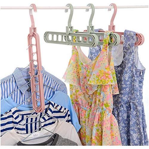 Multi-Port Support Circle Clothes Hanger Clothes Drying Rack Multifunction Plastic Scarf Clothes Hangers Hangers Storage Racks 10pcs Random Color