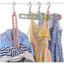 Multi-Port Support Circle Clothes Hanger Clothes Drying Rack Multifunction Plastic Scarf Clothes Hangers Hangers Storage Racks 10pcs Random Color