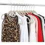 Sholdnut 50 Packs Velvet Flocked Clothes Hangers Ultra Thin Non-Slip Space Saving Coat Hangers