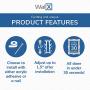 WallX - xHang | A Designer Quality Picture Hanging System - Heavy Duty Damage-Free Picture Hanger for Your Home | Perfect for Pictures, Mirrors & Posters - Holds Up to 25lbs (3 Pack)