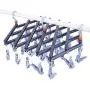 Fdit1 Stylish Pp Laundry Drying Rack Clothes Hanger with 29 Clips for Drying Socks Drying Towels (2#)