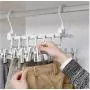 2pcs 3D Space Saving Hanger Magic Clothes Hanger with Hook Closet Organizer Home Tools Closet Organizer Rack