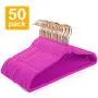 HOUSE DAY Velvet Hangers Non-Slip Velvet Hanger 50 Pack-Clothes Hangers Velvet Space Saving Clothes Hangers Non Slip Hangers for Coats, Suit,Hot Pink HOUSE DAY Velvet Hangers Non-Slip Velvet Hanger 50 Pack-Clothes Hangers Velvet Space Saving Clothes Hangers Non Slip Hangers for Coats, Suit,Hot Pink
