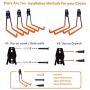 Garage Storage Utility Hooks - Premium Steel - Heavy Duty for Organizing Power Tools - Wall Hanger Hook Holder Storage Rack for Ladders Bikes Ropes Baby Carriage Bulk items(Pack of 5)