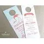 Flamingo Shhh Do Not Disturb Wedding Door Hangers (set of 10)