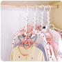 10Pcs (Home Decoration) 3D Space Saving Hanger Magic Clothes Hanger with Hook Closet Organizer Home Tools