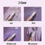 ZZYJYALG Hanging Ironing Machine Plastic Metal Hand-held Large-Capacity Water Tank Cotton Portable Dormitory Clothes Bed Sheets Foldable Curtains High Temperature Ironing Travel (Purple)