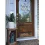 Monogram Snowflake Door Hanger - Christmas Door Hanger - Snowflake Initial Wreath - Winter Door Hanger - Snowflake Wreath - Christmas Decor