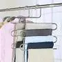 KIPB Closet Stainless Steel Practical Home Organizer Multi Layer Multifunctional Space Saving Storage S Shape Pants Hanger Clothes KIPB Closet Stainless Steel Practical Home Organizer Multi Layer Multifunctional Space Saving Storage S Shape Pants Hanger Clothes