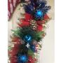 Christmas Candy Cane Wreath Door Hanger 20"