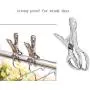 Kingwa Stainless Steel Clothespin Clip, 8.5cm Clamping Powerful an-ti Wind Mounts for Hanger,Heavy Duty Clothes, Quilt Towel, Pants,Pool Cover,Car Cover,Raincoat (8.5cm 24pcs)