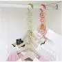 Multifunction 10pcs Random Color 4 Circle Windproof Clothes Hanger Drying Rack Plastic Hangers for Clothes Layer Storage Racks Buckle Hanger