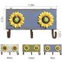 MOCOHANA Sunflower Hook for Wall Coat Hook Rack 3 Hooks Vintage Hangers for Clothes Sunflower Hanger Home Hook Coat and Hat Rack